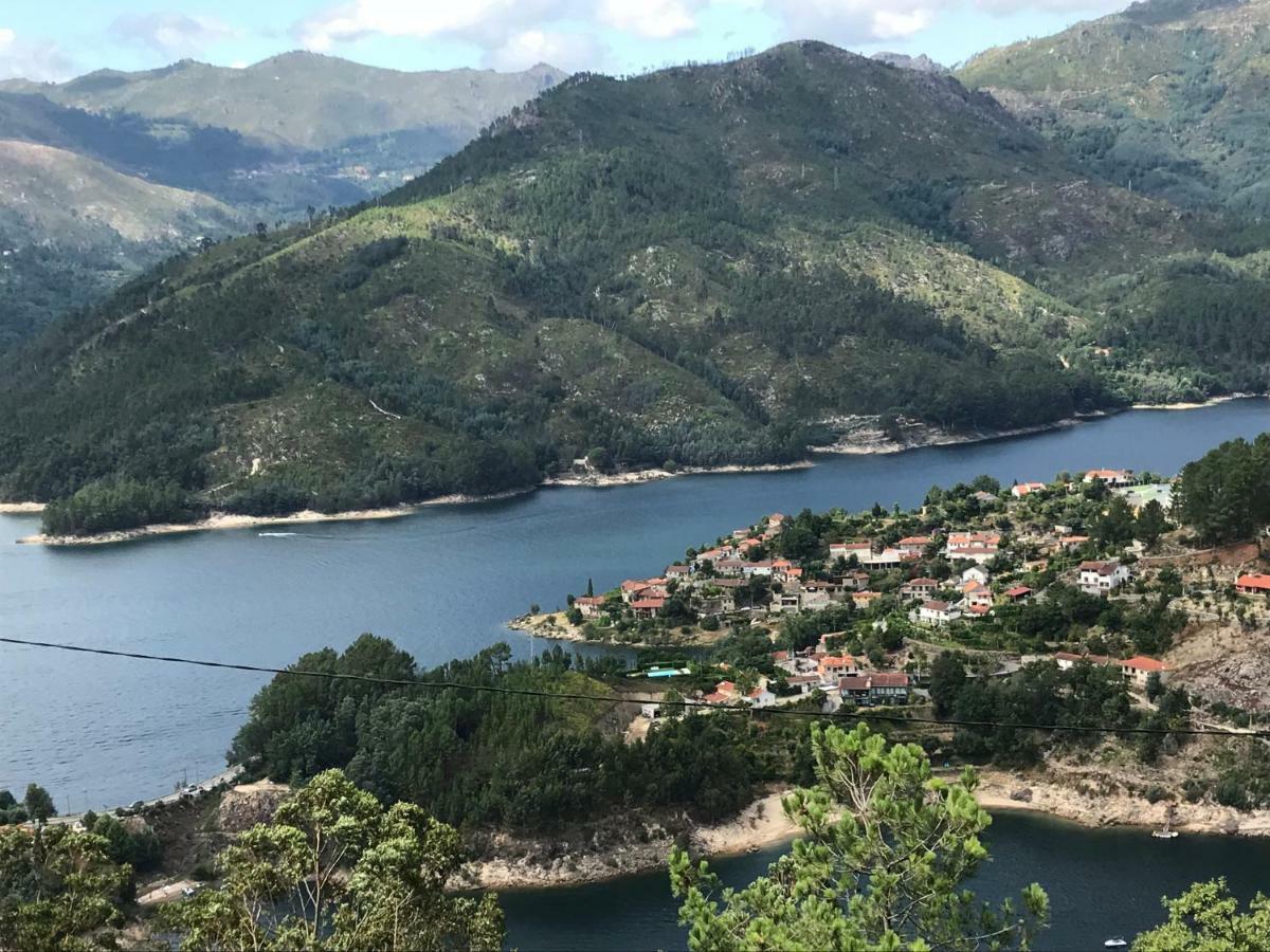 吉尔斯Casa De Casarelhos - Vistas Rio, Campo E Montanha - Lareira公寓 外观 照片
